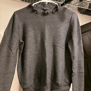 J. Crew Charcoal light ruffle Sweater